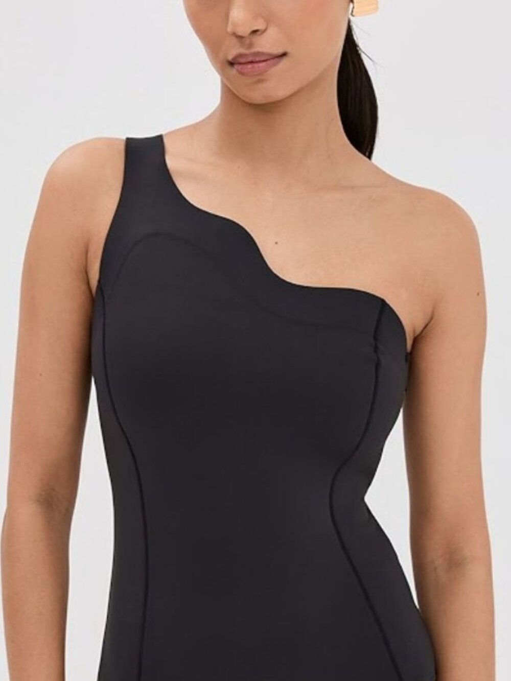 NWT STAUD Black Starboard One Piece Bathing Suit Size M